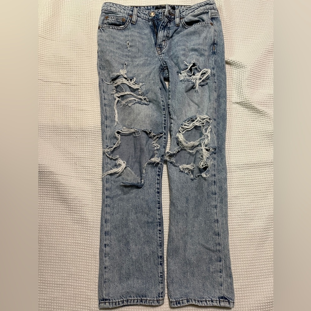 Distressed Blue Aeropostale Women's Jeans
